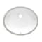 Ruvati 16"x13" Undermnt Bathroom Sink Wht Ovl Porcelain Ceramic W/ Overflow RVB0618 - alternate 2